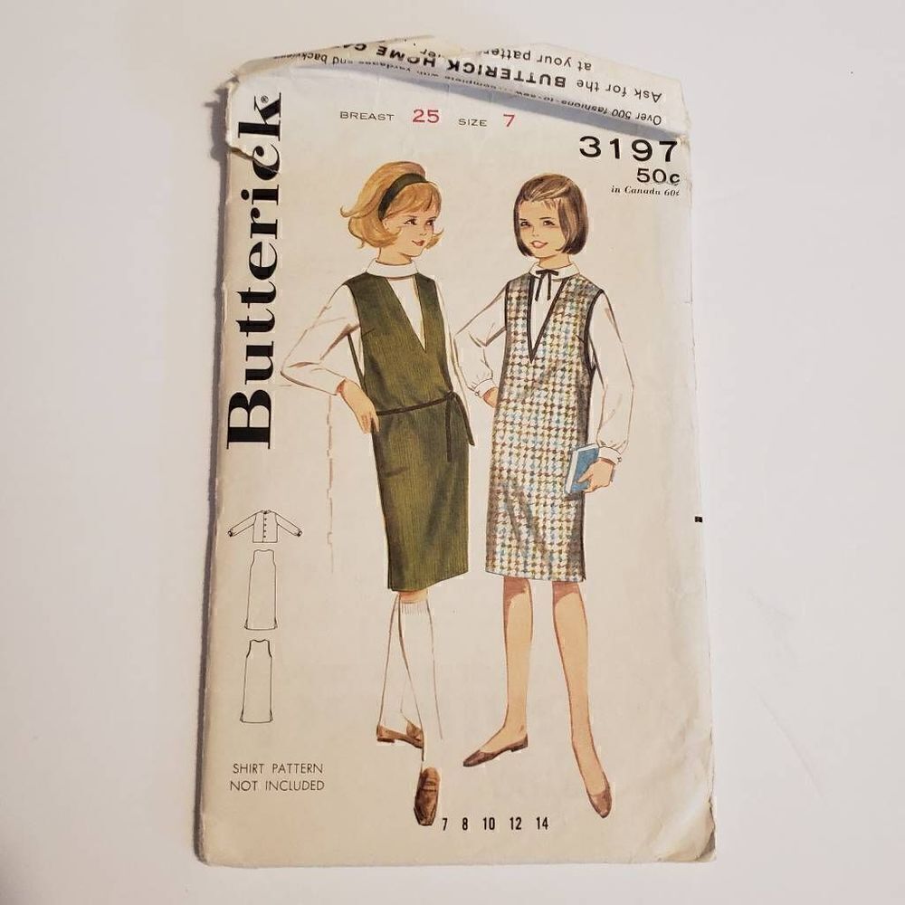 Vintage Butterick Sewing Pattern  